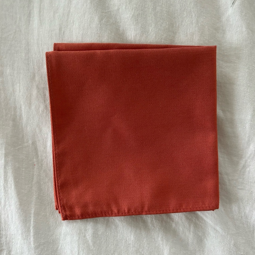 Birdy Grey terracotta pocket square
